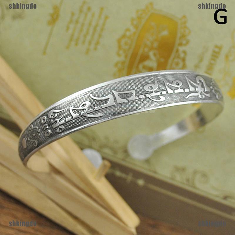 THINH Vòng Tay Hở Phong Cách Tây Tạng Cổ Điển