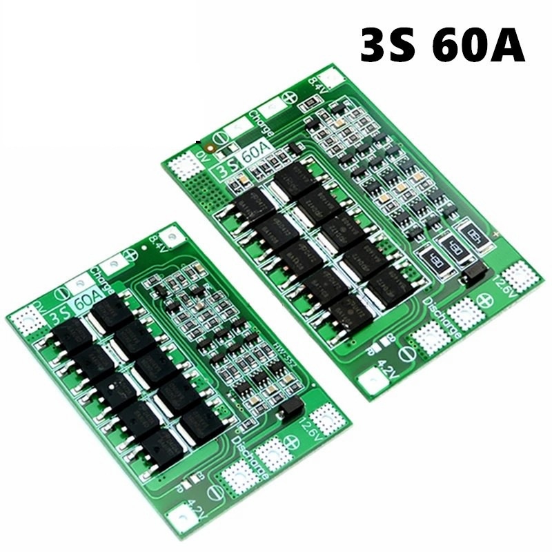 Mạch sạc 3S 60A có bảo vệ pin cân bằng 12.6V sạc pin 18650 hoặc pin lypo lion 3.7V