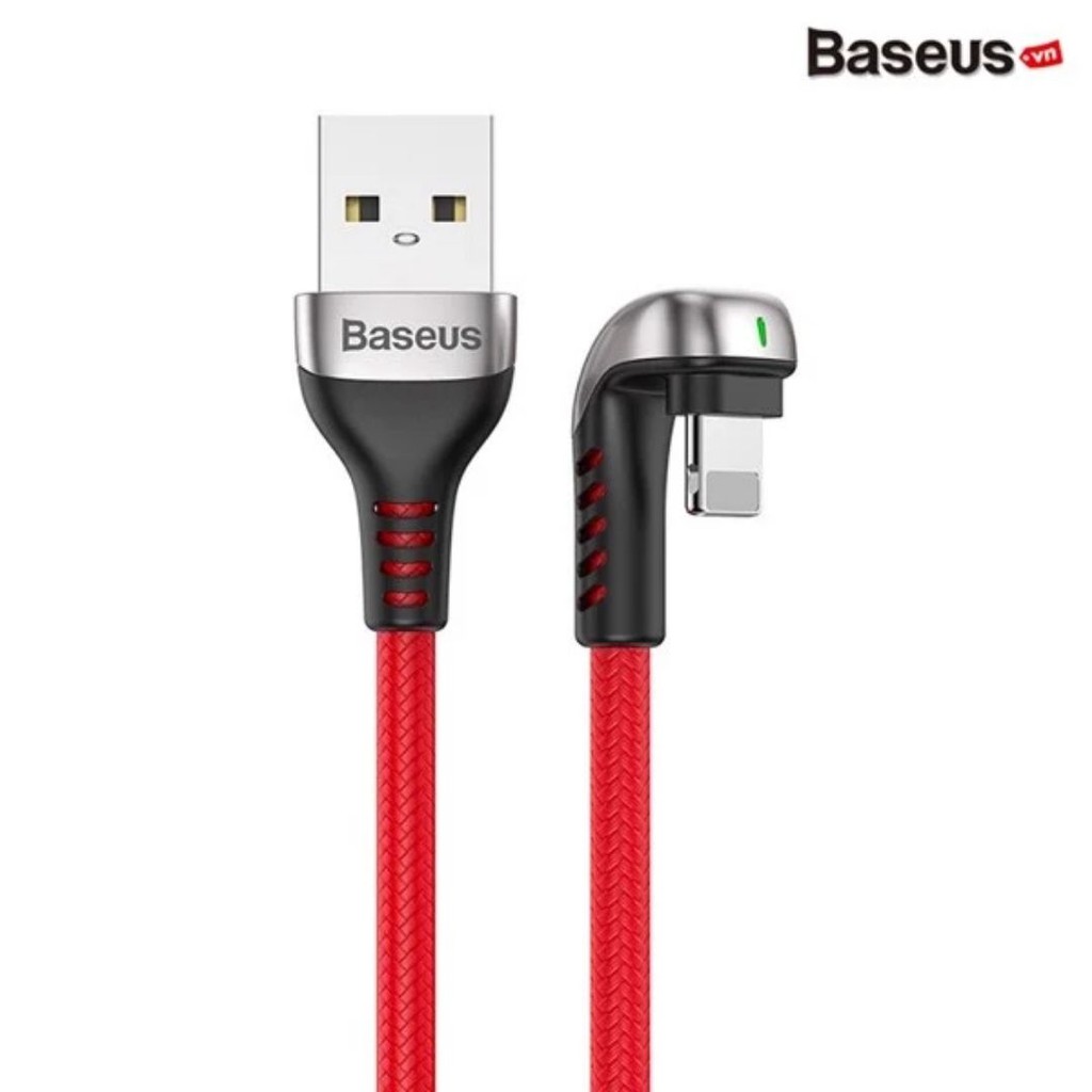 Baseus U-shaped Lamp | Cáp Lightning sạc và truyền dữ liệu tốc độ cao Mobile Game (2.4A, LED Light Fast Charging Cable)