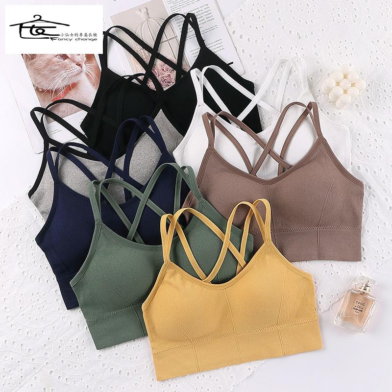 Bán Chạy ~ Áo Lót Không Gọng Dây Chéo Lưng Đẹp Quyến Rũ