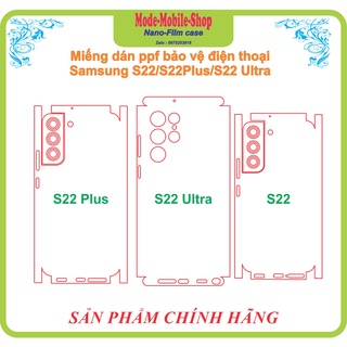 Miếng dán ppf full lưng viền samsung S22/S22ultra/S22 plus