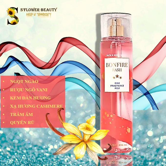 🎆 Xịt Thơm Nước Hoa Toàn Thân Bath & Body Works Fine Fragrance Mist - Firecracker POP | Bonfire Bash | Denim & Daisies