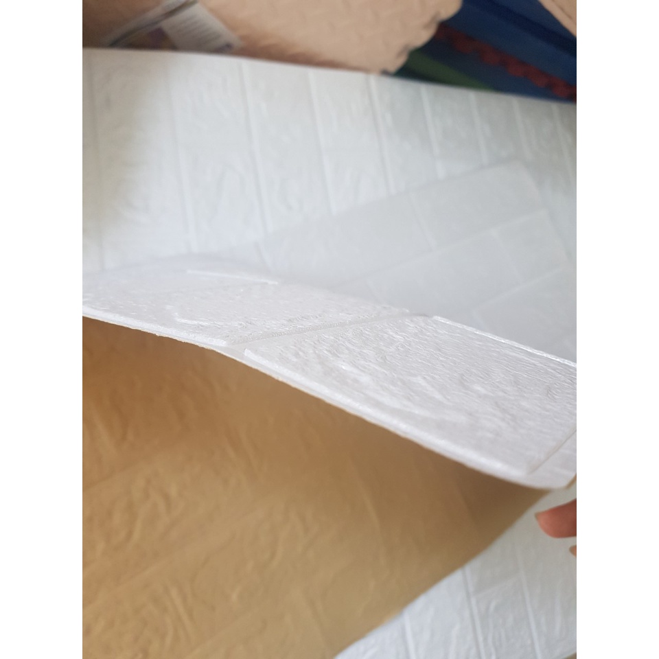 [THANH LÝ XẢ KHO] Xốp Giả gạch giá rẻ bóng đẹp, keo chắc chắn khổ 39*70 cm | BigBuy360 - bigbuy360.vn