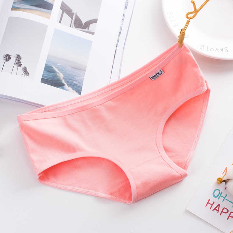 Quần lót nữ cotton vải mềm kháng khuẩn KIMCHIBIKINI quần trong siêu đẹp nhiều màu đen QL023