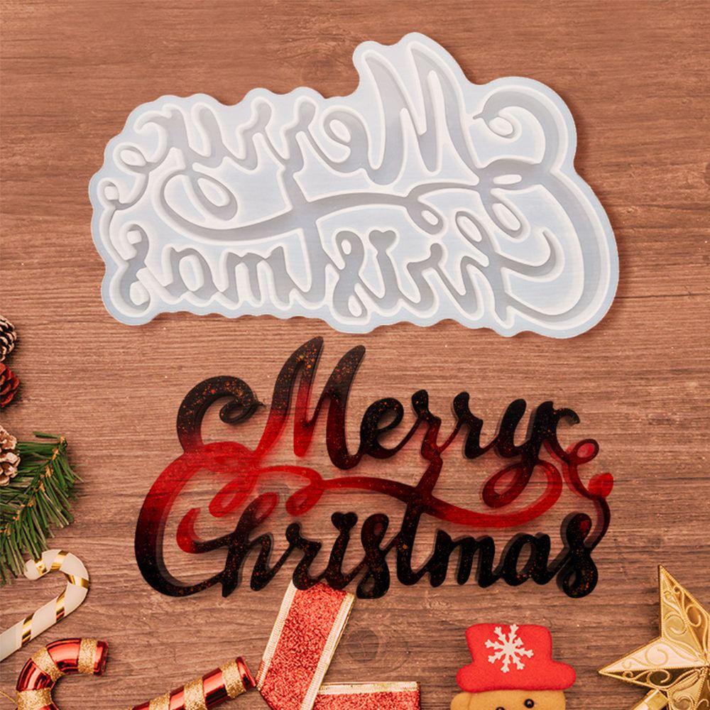 JONYE Khuôn Làm Thẻ Treo Trang Trí Cây Thông Giáng Sinh Bằng Nhựa Resin