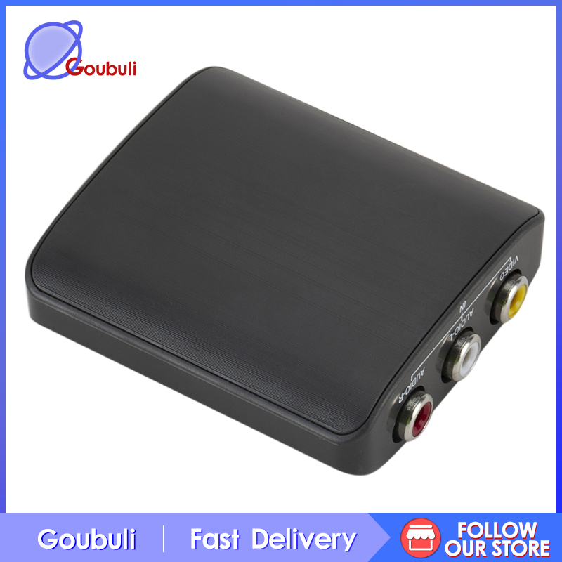 [Goubuli]HDMI To RCA AV   Adapter HD 1080P 720P Mini HDMI 2AV Video Converter TV