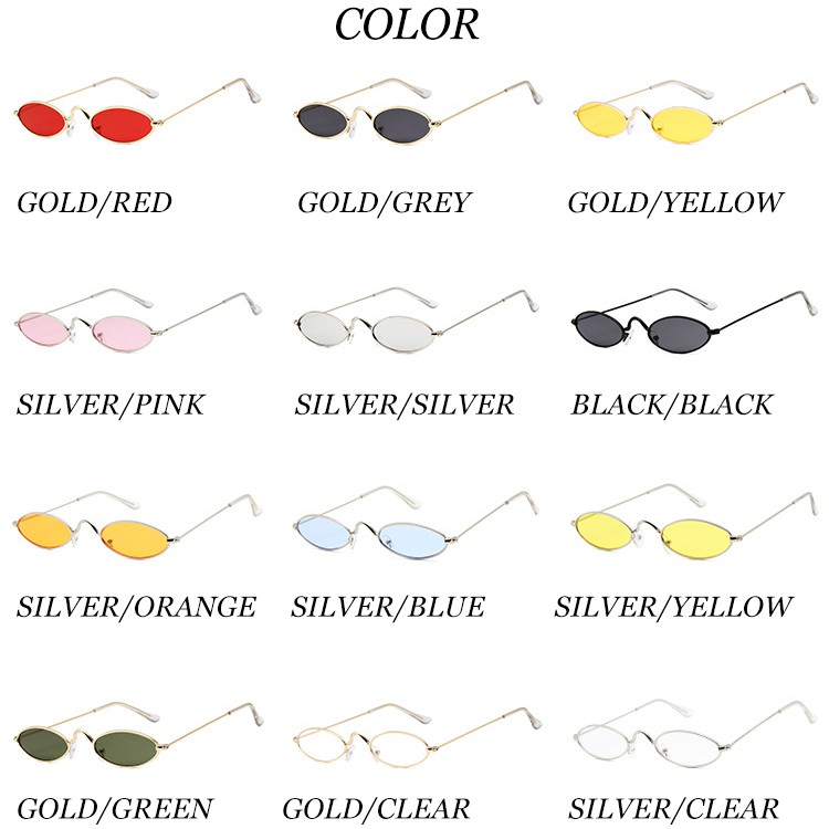 Kính mát gọng kim loại thời trang cổ điển sành điệu cho nam và nữ