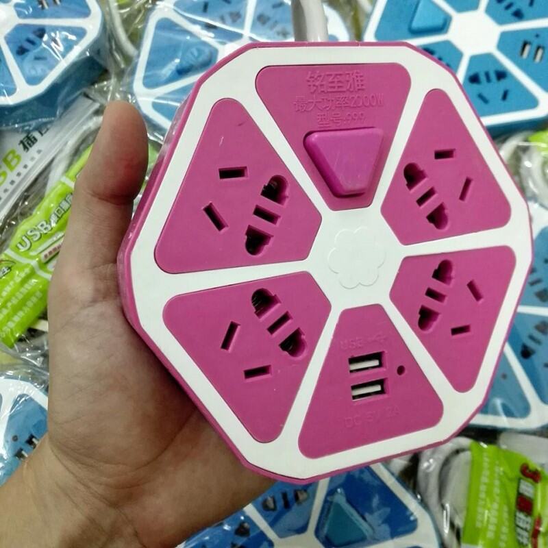 Ổ CẮM ĐIỆN THÔNG MINH - CHỐNG GIẬT - 6 CỔNG -3 CỔNG USB