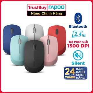 Chuột không dây silent wireless và bluetooth rapoo m100 - hàng chính hãng