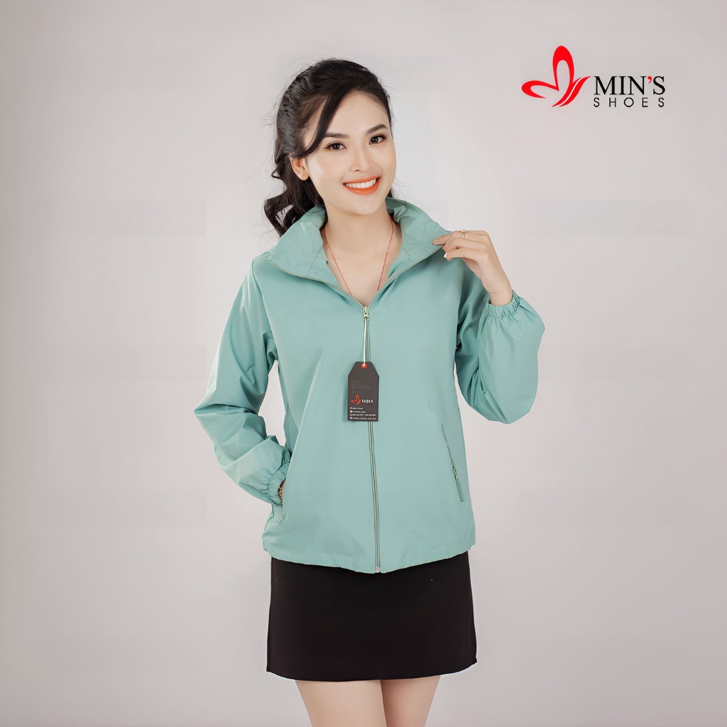 Min's Shoes - Áo Khoác Gió Cao Cấp 2 Lớp, Tráng Bạc, Chống Nước, Cản Gió Ngăn Tia UV Tuyệt Đối 859