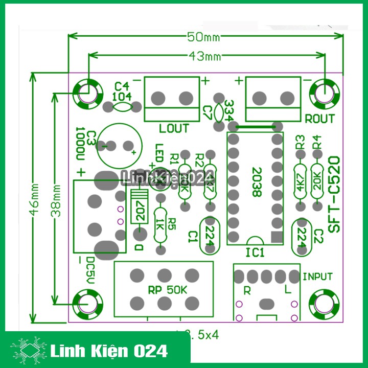 Module Khuếch Đại Audio PM2038 2x5W 5V