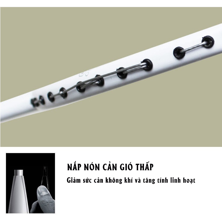 Vợt cầu lông carbon chính hãng Aolikes thiết kế tinh tế chắc chắn