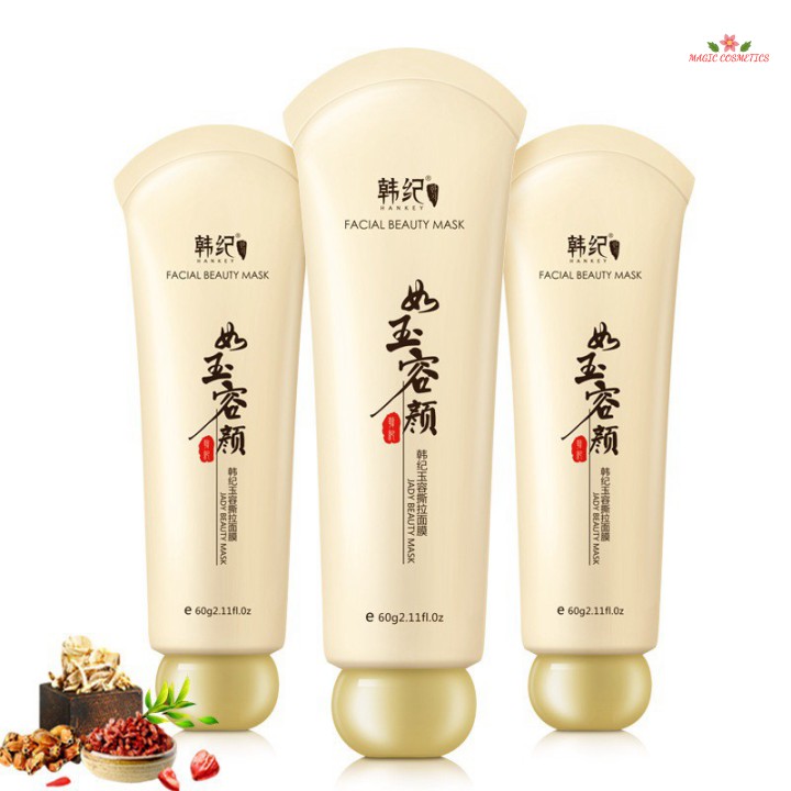 [Mã giảm giá] 🌈🍓🌺Gel Lột Mụn Nước Thảo Dược Hankey Facial Beauty Mask 60gr Đánh Bay Các Loại Mụn - Y144