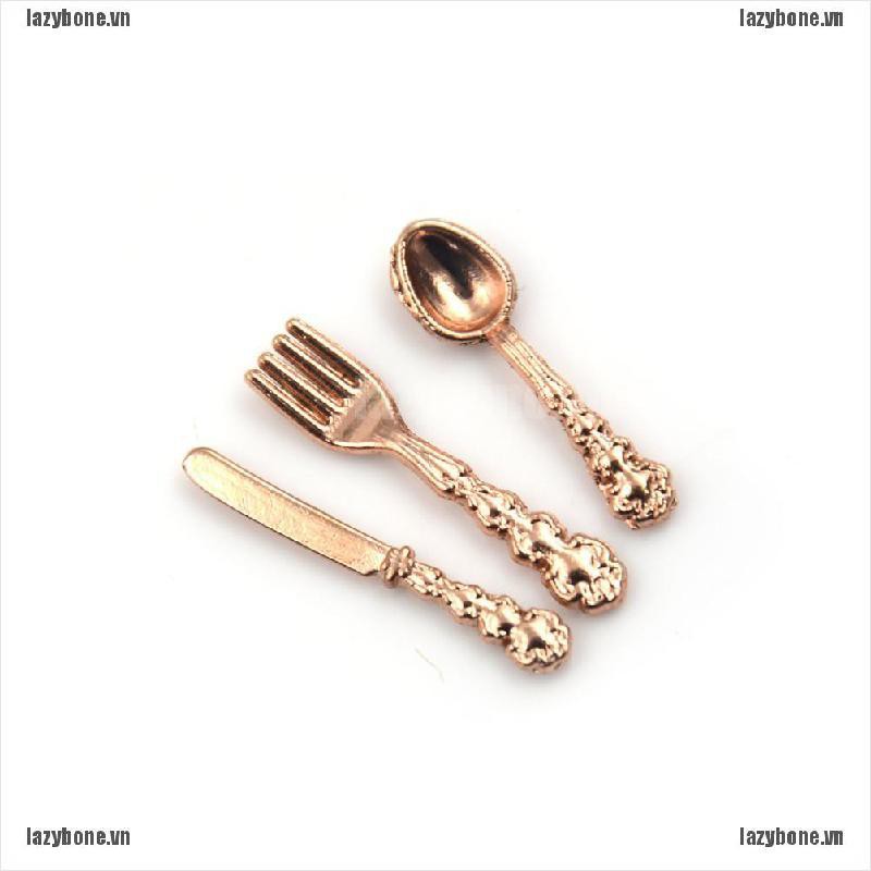 Bộ 12 Dụng Cụ Bàn Ăn Đồ Chơi mini Cho Búp Bê