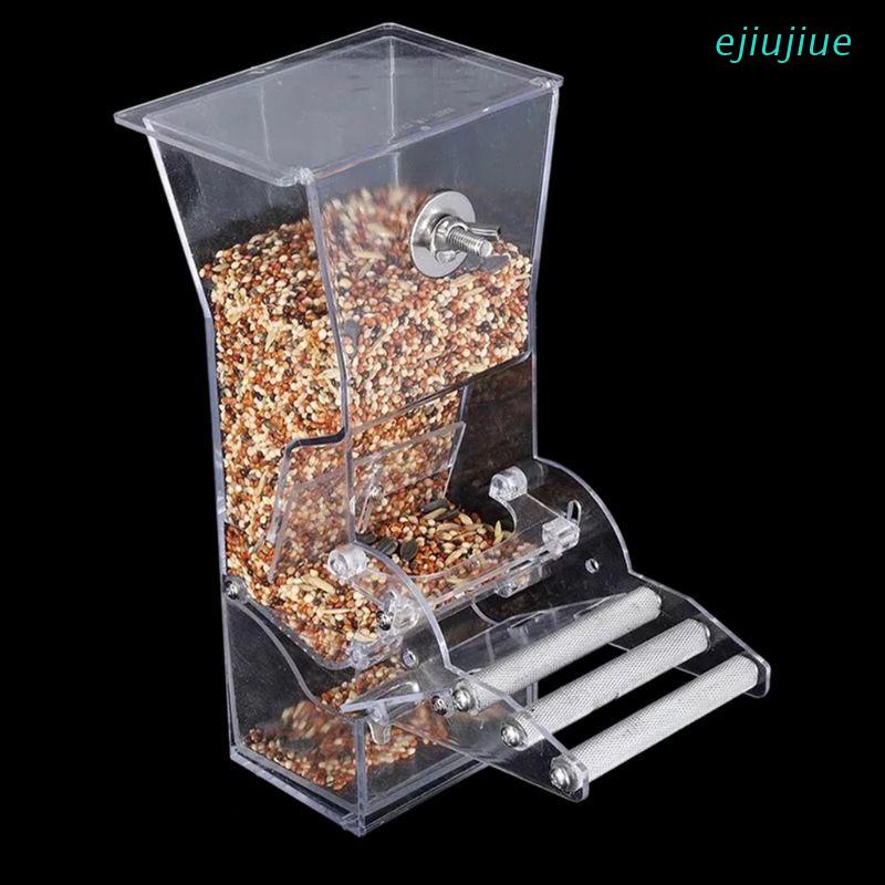 Hộp Đựng Thức Ăn Tự Động Kèm Giá Đỡ Đứng Tiện Dụng Cho Chim Vẹt