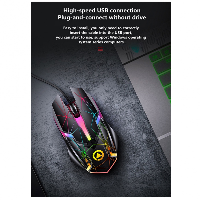 Chuột Chơi Game Có Dây Và Đèn LED