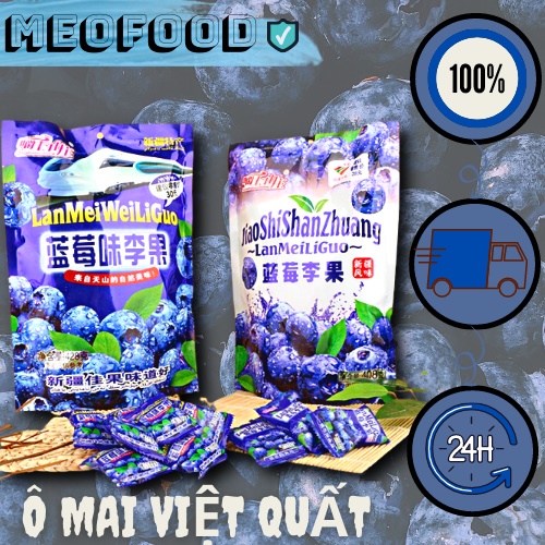 Ô mai việt quất gói 408gr , ô mai cherry gói 428gr