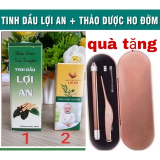 Combo tinh dầu, ho đờm lợi an