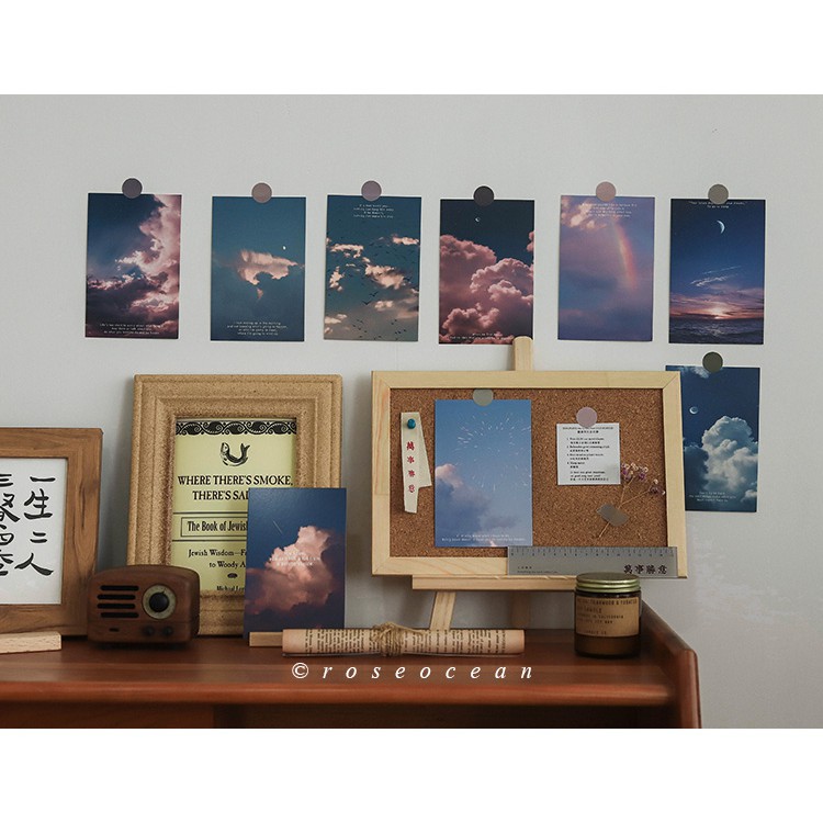 Set tranh dán tường THỎ STATIONERY postcard vintage phụ kiện dồ dùng decor trang trí bàn học phòng ngủ hàn quốc giá rẻ | BigBuy360 - bigbuy360.vn