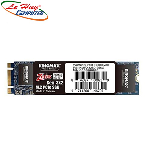 [Mã ELMS05 giảm 5% đơn 300k]Ổ SSD Kingmax PX3280 256GB PCIe Gen3x2 M.2 2280