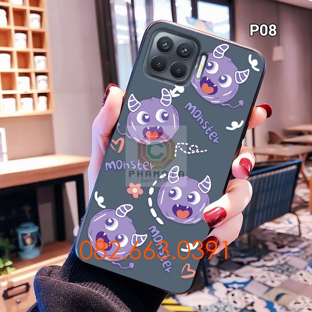 Ốp lưng ép kính Oppo A93 in hình hoạt hình