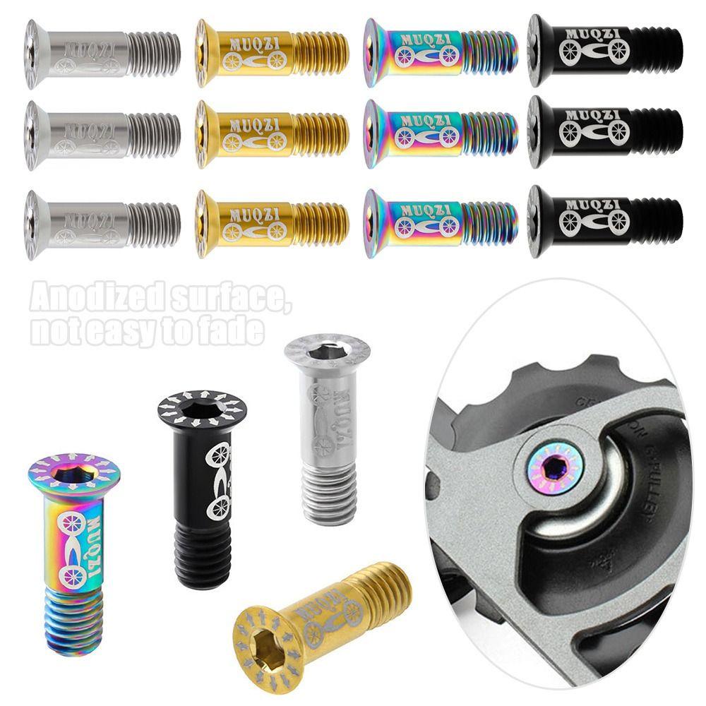 CACTU Bộ 2 Ốc Vít M5 Bằng Hợp Kim Titan Gắn Bánh Xe Đạp Leo Núi