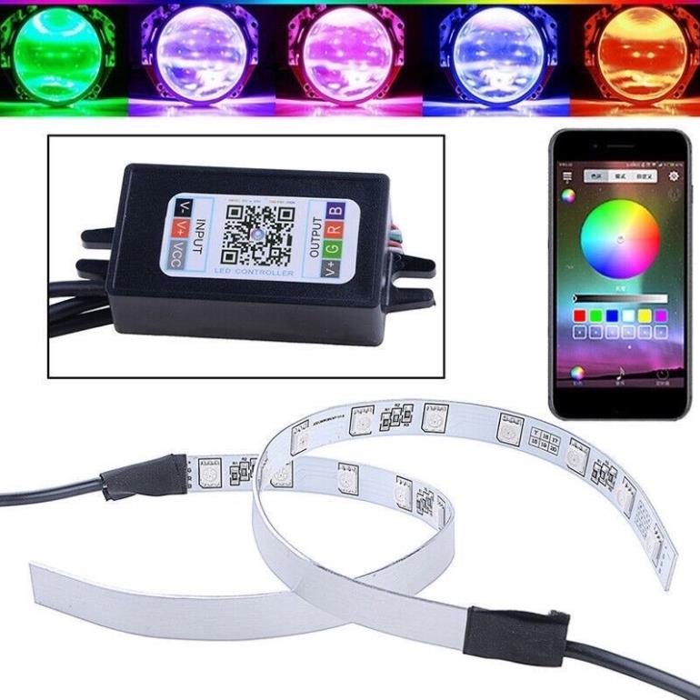 Vòng LED Mắt quỷ  chỉnh mầu qua App trên điện thoại