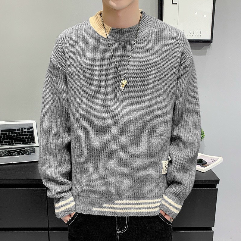 Áo len nam cao cấp dài tay  cao cấp họa tiết phối màu trẻ trung thời trang hàn quốc mã 11