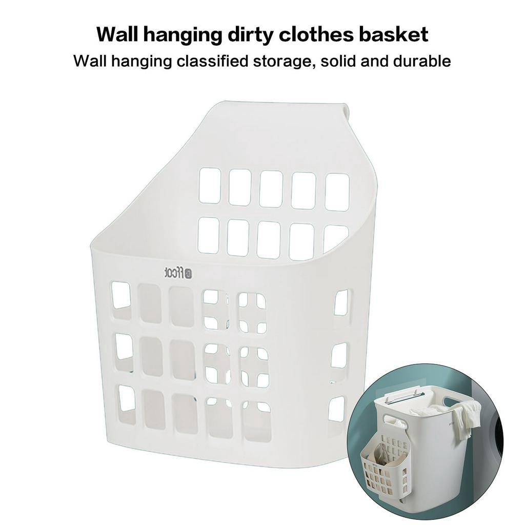 Giỏ Đựng Đồ Giặt Gắn Tường Dung Tích Lớn 30L Bằng PP Có Tay Cầm Tiện Dụng