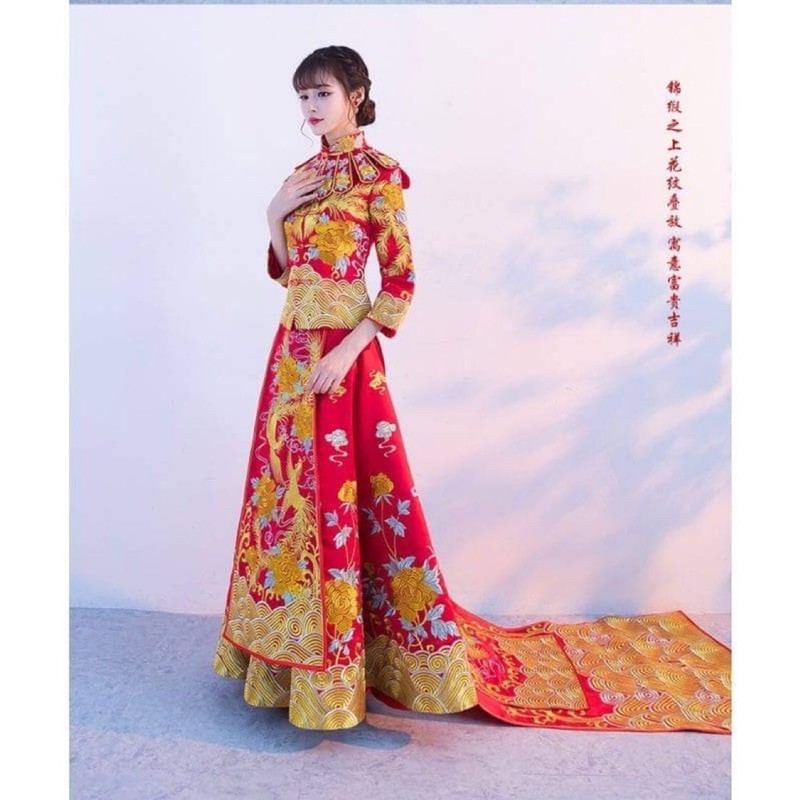 có sẵn Hỷ phục áo cưới truyền thống trung hoa cho nữ CÓ HÌNH THẬT