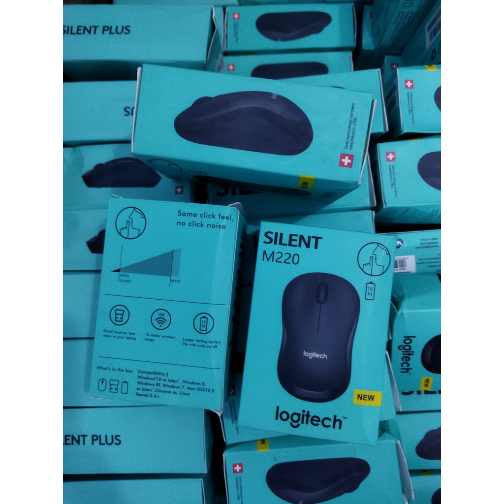 Hàng OEM Chuột Không Dây , Mouse Logiteche M220 Silent Tiếng Động Siêu Nhỏ