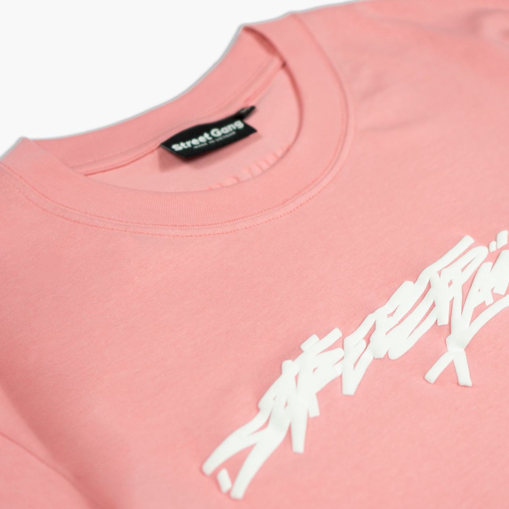 Áo thun Embossed Basic - Hồng - Street Gang