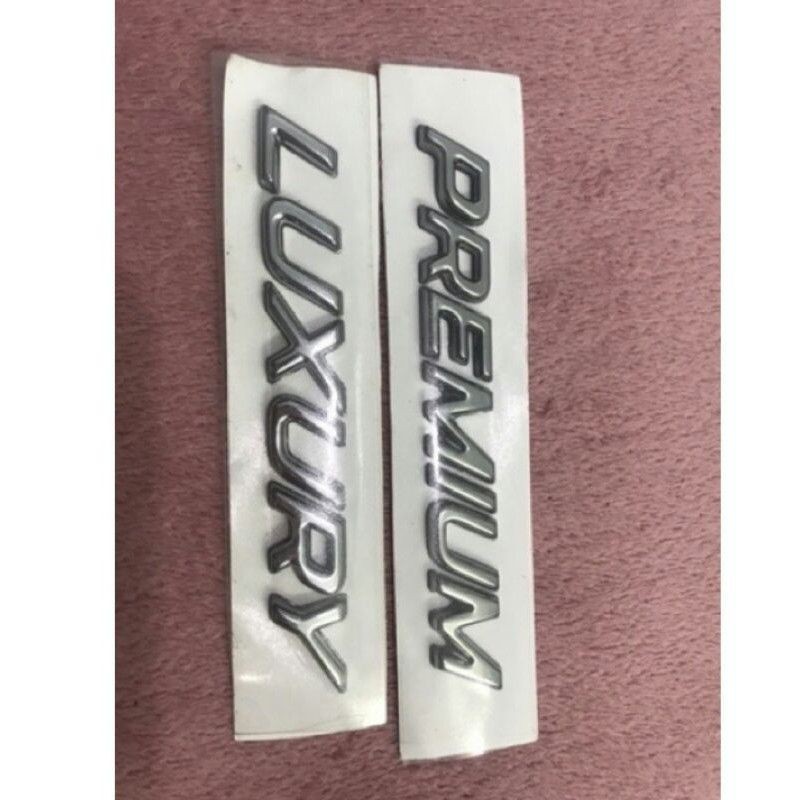 Chữ Nổi Luxury/Premium/ Deluxe Crom Dán Xe , Cerato , Solotu , Sedona Chính Hãng