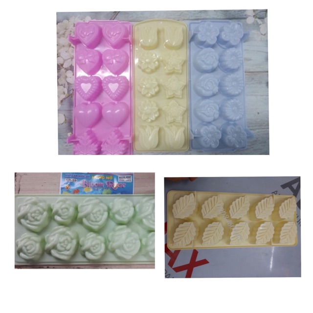 Combo 5 khuôn rau câu 5 mẫu nhựa cao cấp Vĩnh Trường