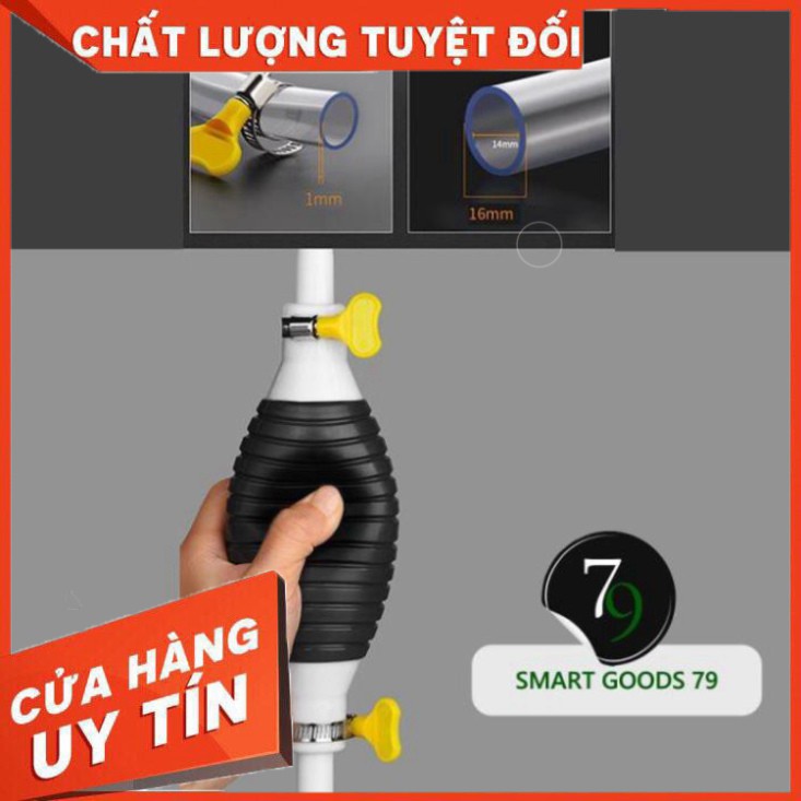 Vòi hút xăng dầu cồn rượu nước bể cá chất lỏng bóp tay