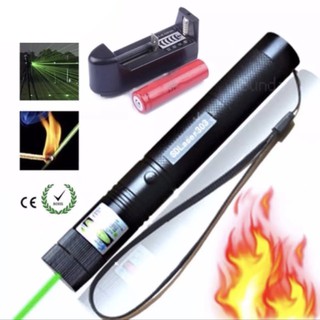 Đèn laze tia xanh cực sáng đủ pin sạc - bút laser