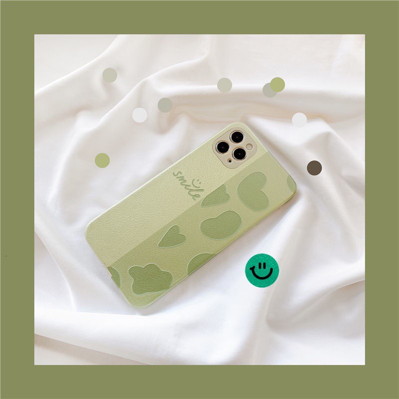 Ốp điện thoại silicon in chữ Smile thích hợp cho IPhone 7 8Plus SE X XS XR XSMAX 11 11pro 11promax 12 12promax Mini