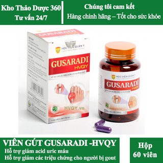 Viên giảm GOUT Gusaradi Học viện quân y cải thiện tình trạng gút