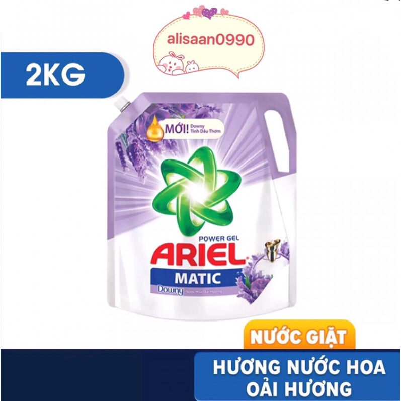 NƯỚC GIẶT ARIEL HƯƠNG NƯỚC HOA OẢI HƯƠNG TÚI 2KG