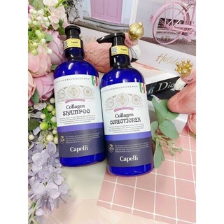 Bộ combo dầu Gội và dầu xả collagen tươi CAPELLI