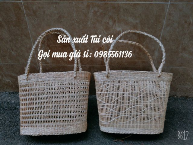 Làn cói đi chợ đan lượn sóng