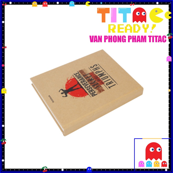 Sổ tay màu  Retro  / Notebook - Perseverance Secret off all Triumphs - Keep Your Face To The Sunshine