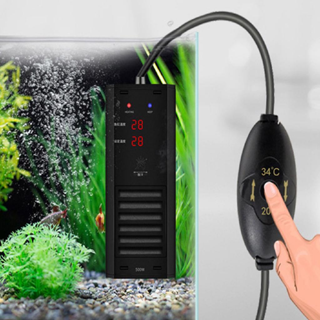 300/1000W PTC Adjustable Thermostat Aquarium Fish Tank Submersible Water Heater