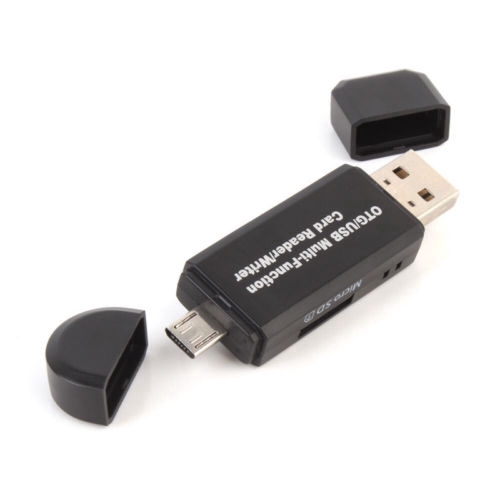 Bộ chuyển đổi 3 trong 1 từ Micro USB OTG sang USB 2.0 SD / Micro SD siêu tiện lợi