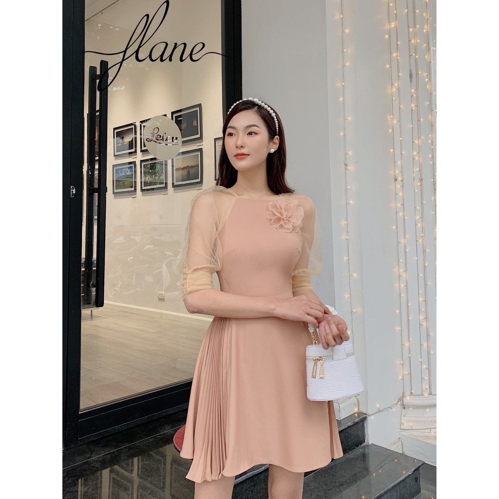 Váy thiết kế hồng đất - thiết kế Flane ( SALE 50%).