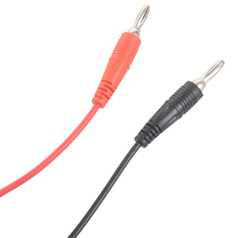 1M Long Alligator Clip to Banana Plug Test Cable Pair for Multimeter