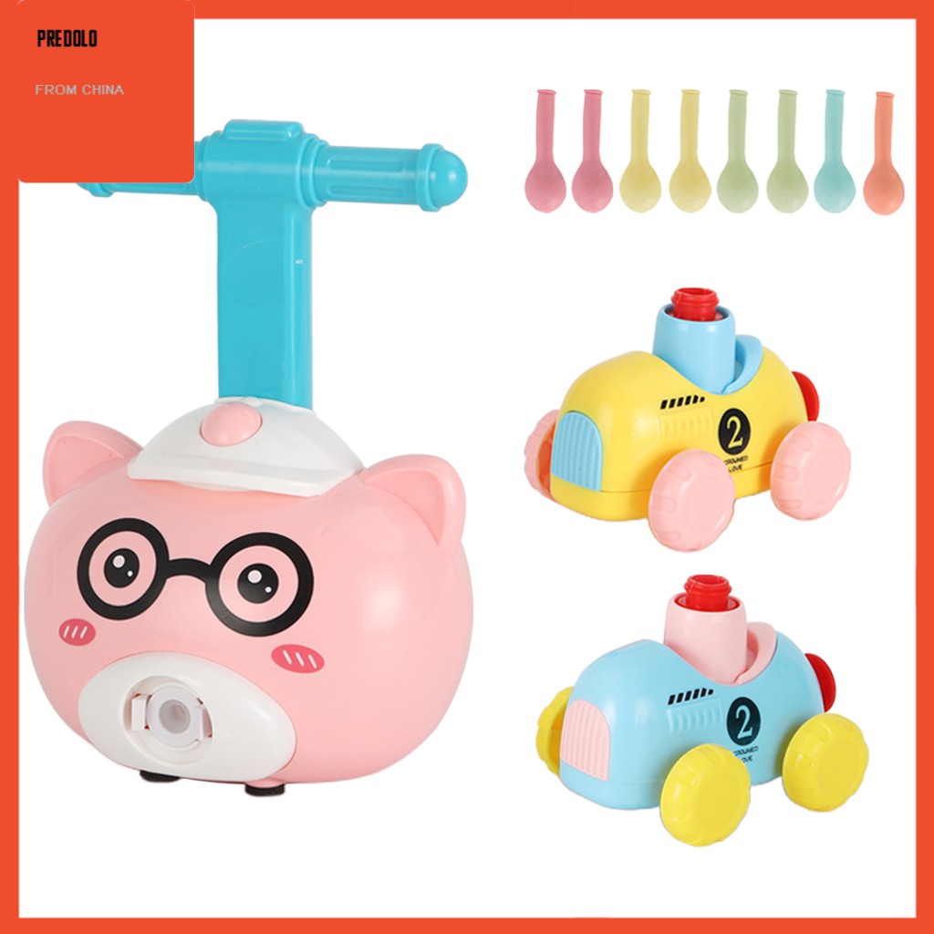 [In Stock] Balloon Powered Cars Balloon Racers Aerodynamic Cars Children's Science Toy