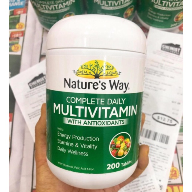 Tảo xoắn MULTIVITAMIN NATURE'S WAY - Vitamin tổng hợp của Úc