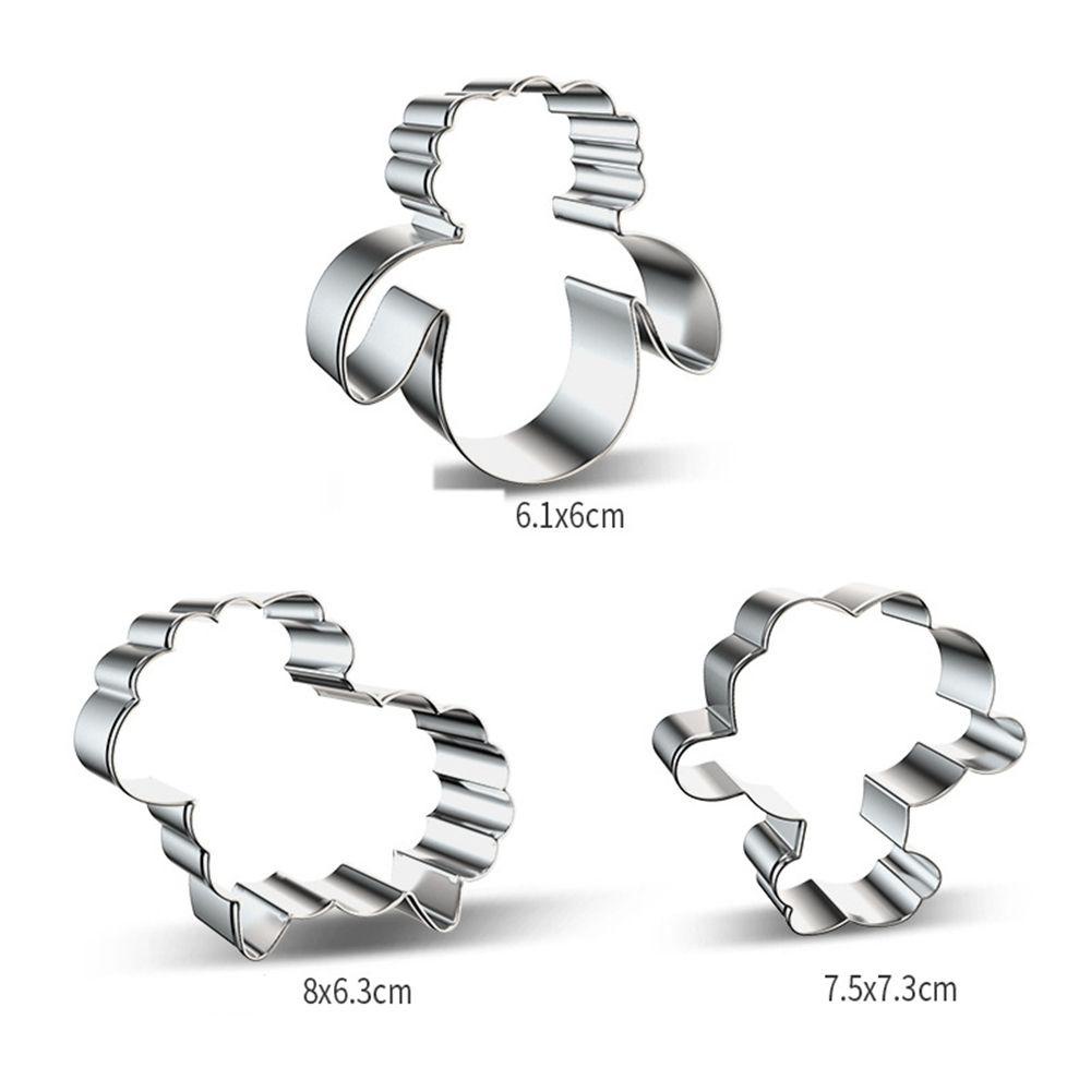 AUGUSTINA Khuôn Cắt Bánh Quy Hình Chú Cừu Bằng Thép Không Gỉ