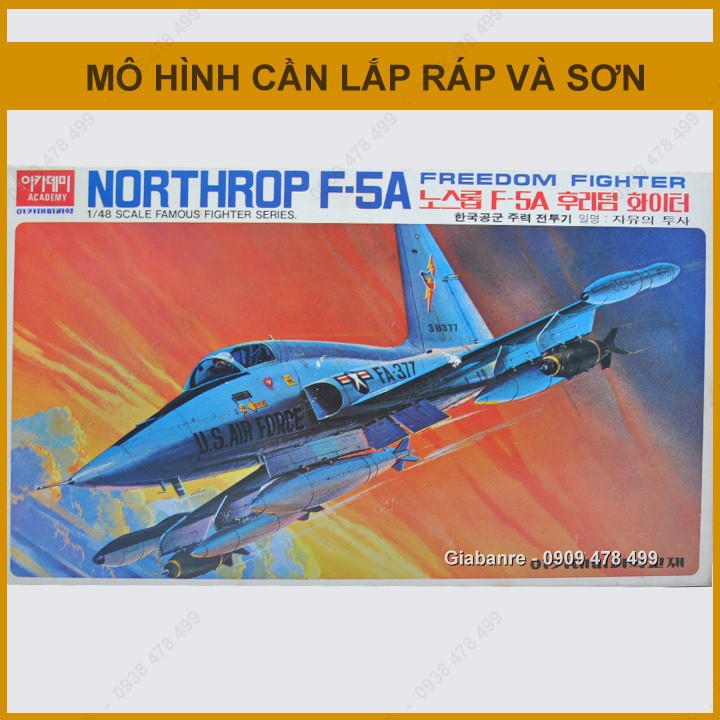 MÔ HÌNH LẮP RÁP 1:48 - TIÊM KÍCH F5A - ACADEMY - 4806